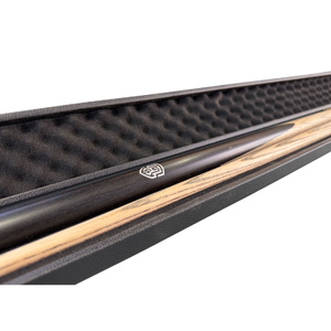 ATS PIONEER BLACK 57 inch 1pc Cue American ash shaft with aluminum logo embedded X2 with ATS Cue Case