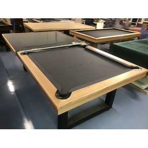 Glass Pool/Billiards table Dining Top, Timber top surround, Glass top