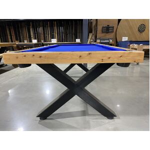 Pre-made 7 Foot slate Kings Cross Pool Table, Cypress Timber
