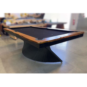 Pièce Unique - 7ft Slate Melody Pool Billiards Table, Selected Fiddle Back Mount Ash Timber