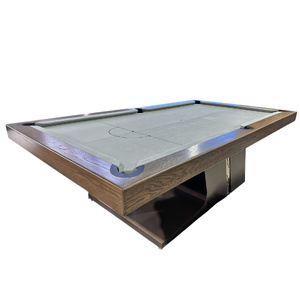 Pre-made - 8ft Slate Cyber Deluxe Pool Billiards Table, American Oak Timber