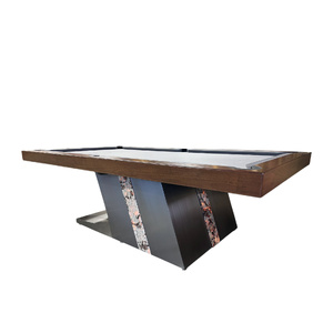 Pre-made - Pièce Unique  8ft Slate Cyber Ultra Pool Billiard Table, Selected Fiddle Back JarrahTimber
