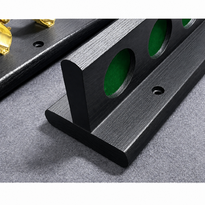 Pro 2pc Pool Snooker Billiards Wall Cue Rack Holder 8 X Cues - Black