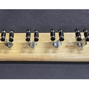 Pro 2pc Pool Snooker Billiards Wall Cue Rack Holder 8 X Cues - Natural timber color