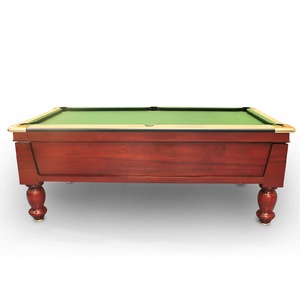 7 Foot Slate Electronic Coin Operated Pool Table with Traditional Turned Leg