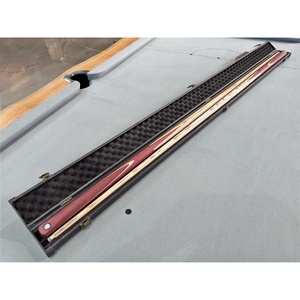ATS 1 pc 57 inch Cue 1 Splice Purple Heart/Maple/Ash Timber X2 with ATS Cue Case