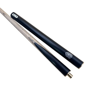 PIONEER BLACK 57 inch 3/4 Cue American ash shaft wood | aluminum logo and ATS Cue Case
