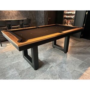 Pre-made 6ft Slate Odyssey American Oak Timber Leg Pool Table, Messmate Timber Top