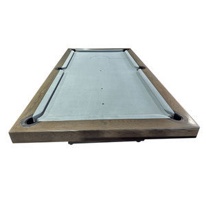 Pre-made - 8ft Slate Cyber Deluxe Pool Billiards Table, American Oak Timber