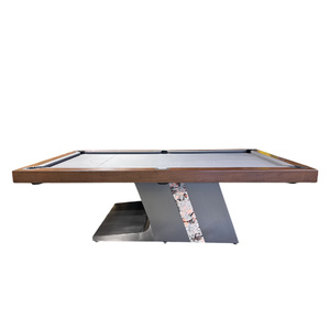 Pre-made - Pièce Unique  8ft Slate Cyber Ultra Pool Billiard Table, Selected Fiddle Back JarrahTimber