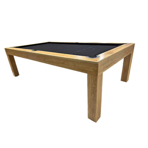 Pre-made 8 Foot Slate Executive Pool Table, American Oak Timber