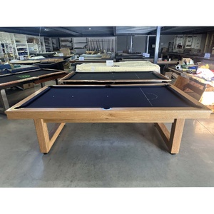 Pre-made 8ft Slate Odyssey Wooden Legs Billiard Table, American Oak Timber