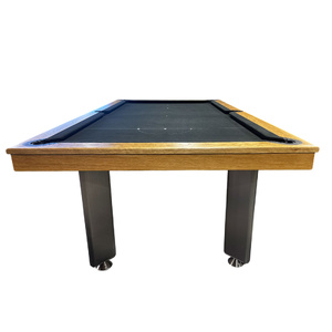 PRE-MADE 8ft Slate Sleek Billiard Table, American Oak Timber