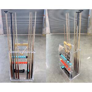 Acrylic Billiard Cue Rack, Floor Cue Rack 