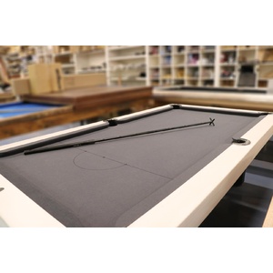 Telescopic Extension Pool Snooker Billiard Cue Rest Handle - Black aluminium