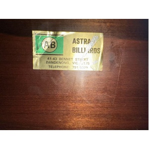 Special - 8ft ASTRA BILLARDS Trade in Second Hand Pool Table