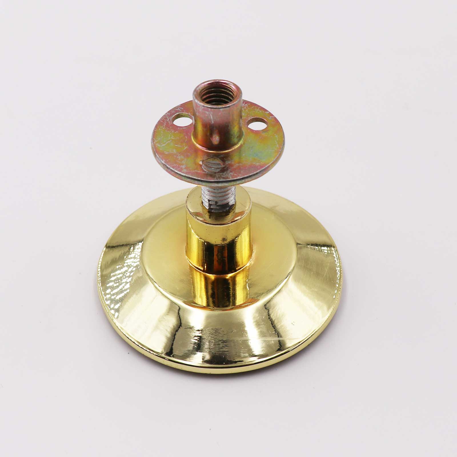 Pool Table Leg Leveling Foot - Solid Brass with Nut