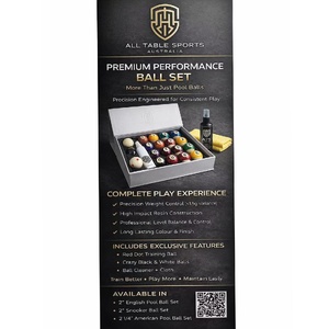 ATS 2 1/4 Inch Premium Performance Pool Ball Set