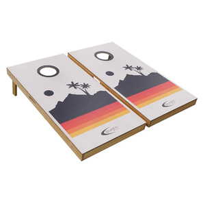 Sportivo Wooden Cornhole Boards Wood Veneering, 2 Boards, 8 Game Bags 