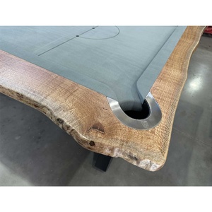 Pre-made 7 Foot slate Kings Cross Pool Table, Live Edge Silky Oak Timber
