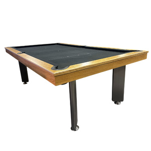 PRE-MADE 8ft Slate Sleek Billiard Table, American Oak Timber