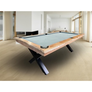 Pre-made 7 Foot slate Kings Cross Pool Table, Live Edge Silky Oak Timber