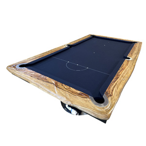 Pièce Unique - 7ft Slate Volcano Pool Billiards Table, Camphor Timber