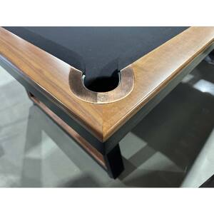 PRE-MADE 8ft SLATE SAGA Billiard Table, Tiger Myrtle Timber