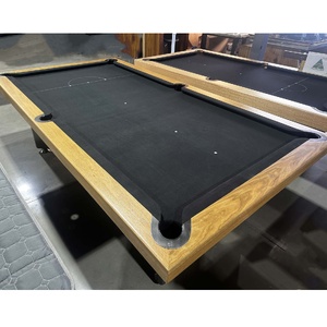 PRE-MADE 8ft Slate Sleek Billiard Table, American Oak Timber