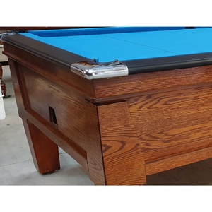 7 Foot Slate Electronic Coin Operated Pool Table with Traditional Turned Leg