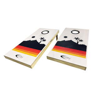 Sportivo Wooden Cornhole Boards Wood Veneering, 2 Boards, 8 Game Bags 