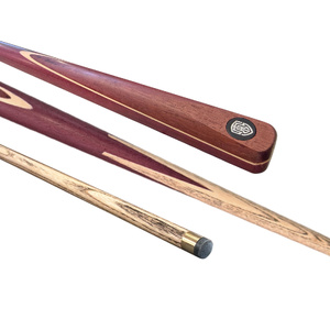 ATS 1 pc 57 inch Cue 1 Splice Purple Heart/Maple/Ash Timber X2 with ATS Cue Case