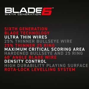 Winmau Blade 6 professional level bristle dartboard