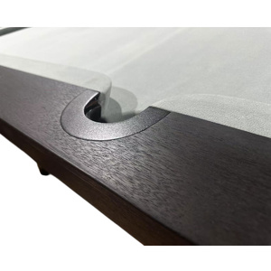 PRE-MADE 9ft Indoor/Outdoor SLATE SAGA Billiard Table, Merbau Timber, VanGuard cloth