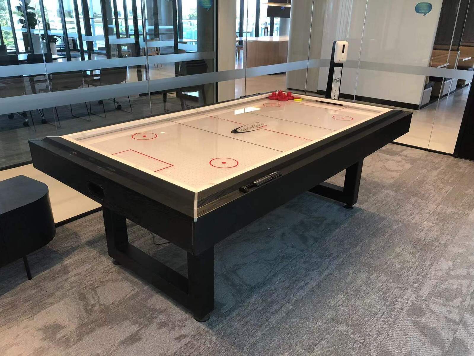 8ft Air Hockey Table with Perspex Top - Hurricane