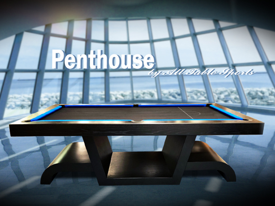 8 Foot Slate Penthouse Retro Billiard Table