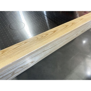 8 Foot Executive Air Hockey Table. Solid American white Ash Timber, Stainless Steel Play Field 