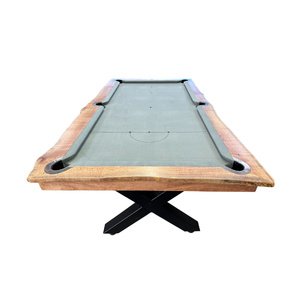 Pre-made 7 Foot slate Kings Cross Pool Table, Live Edge Silky Oak Timber