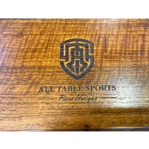 Pièce Unique - 7ft Slate Melody Pool Billiards Table, Selected Fiddle Back Mount Ash Timber