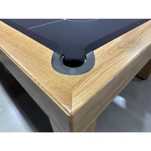 Pre-made 8 Foot Slate Executive Pool Table, American Oak Timber