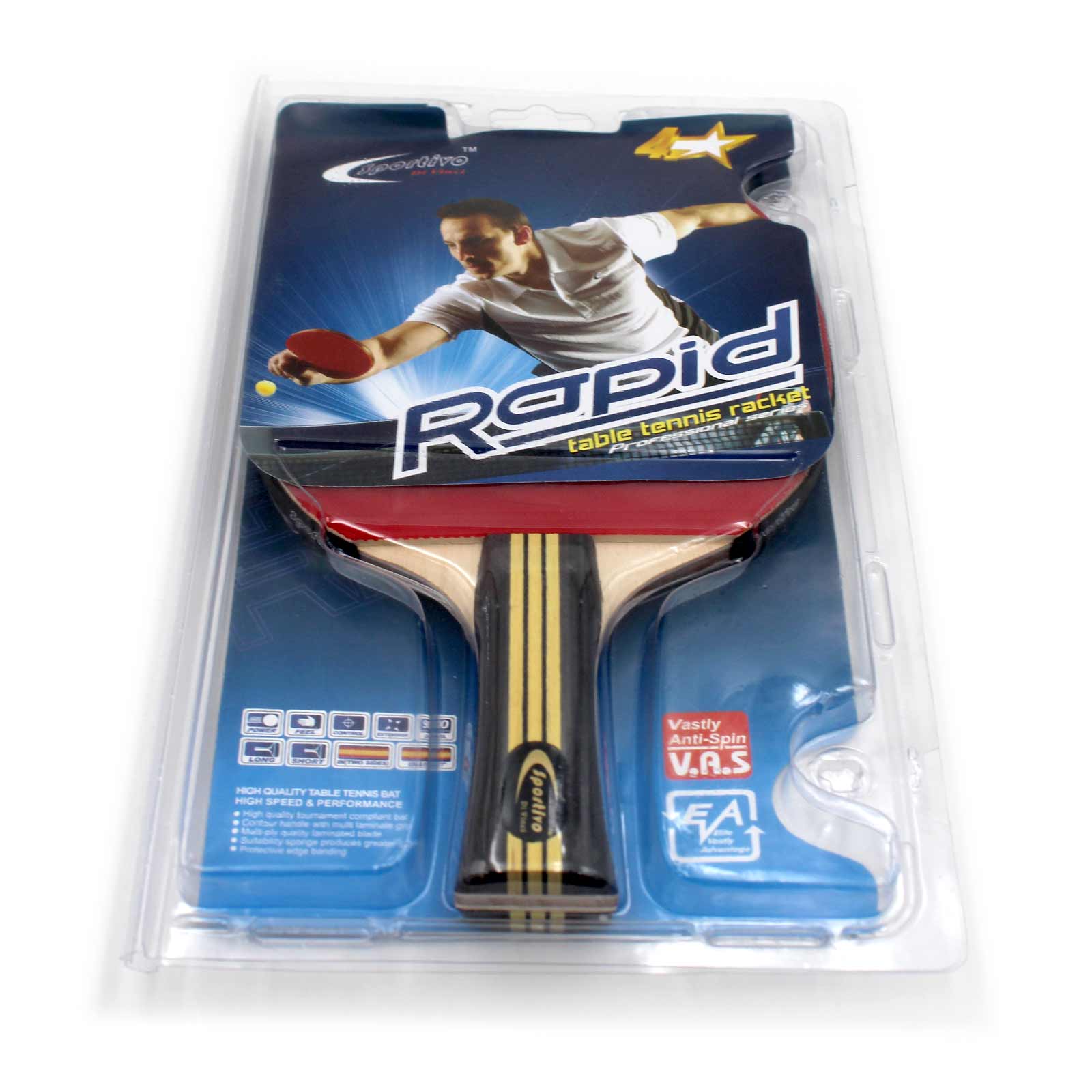 Rapid table tennis racket Professional seires - 4 stars