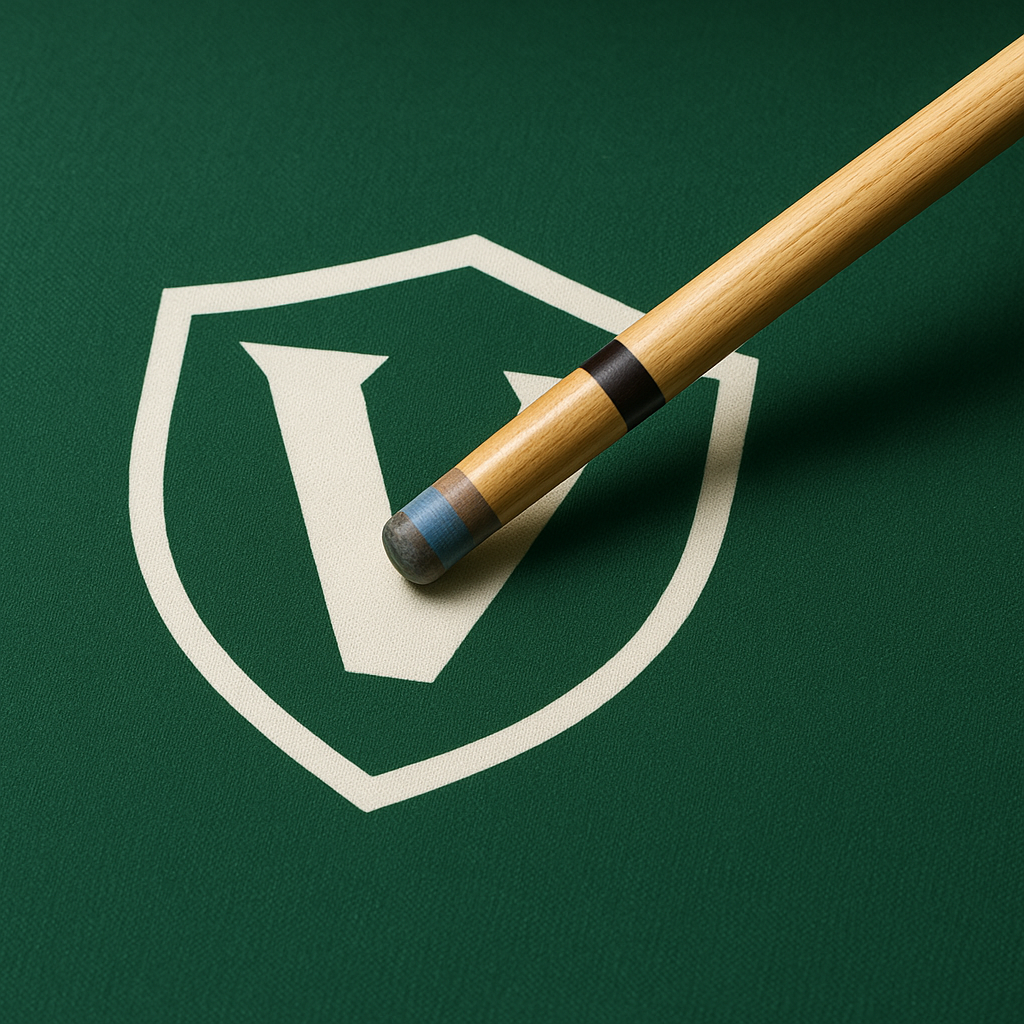 Cue on Vanguard Pool Table Cloth