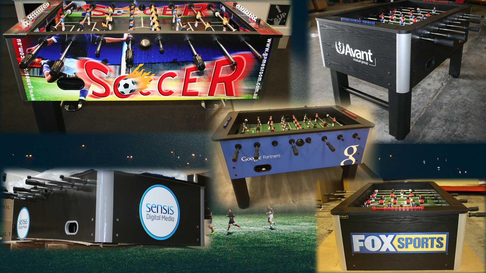 customized soccer tables