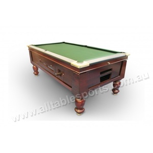 7 Foot Slate Traditional Pub/Hotel Bar Coin Operated Pool Table