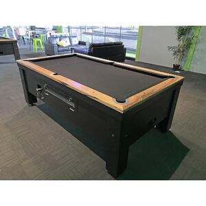 8 FT Slate Modern Pub/Hotel Bar Coin Operated Billiard Table