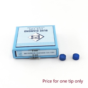 Blue Diamond 9mm Chalk Infused Brunswick Leather Cue Tip