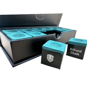 ATS Premium Billiard Chalk (12 Pack) - Cube Jade Green