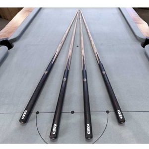 ATS PIONEER BLACK 57 inch 1pc Cue American ash shaft with wood logo embedded X2 with ATS Cue Case