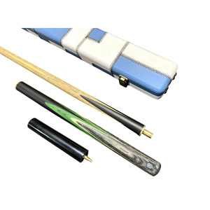 Legend Hand-made 3/4 57 inch 4 splice American Ash Shaft Wood Cue with extension and Leather Cue Case