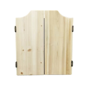 Wooden dart board cabinet